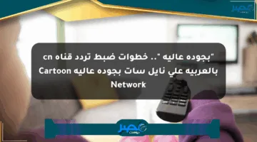 “بجودة عالية “.. خطوات ضبط تردد قناة cn بالعربية على نايل سات بجودة عالية Cartoon Network